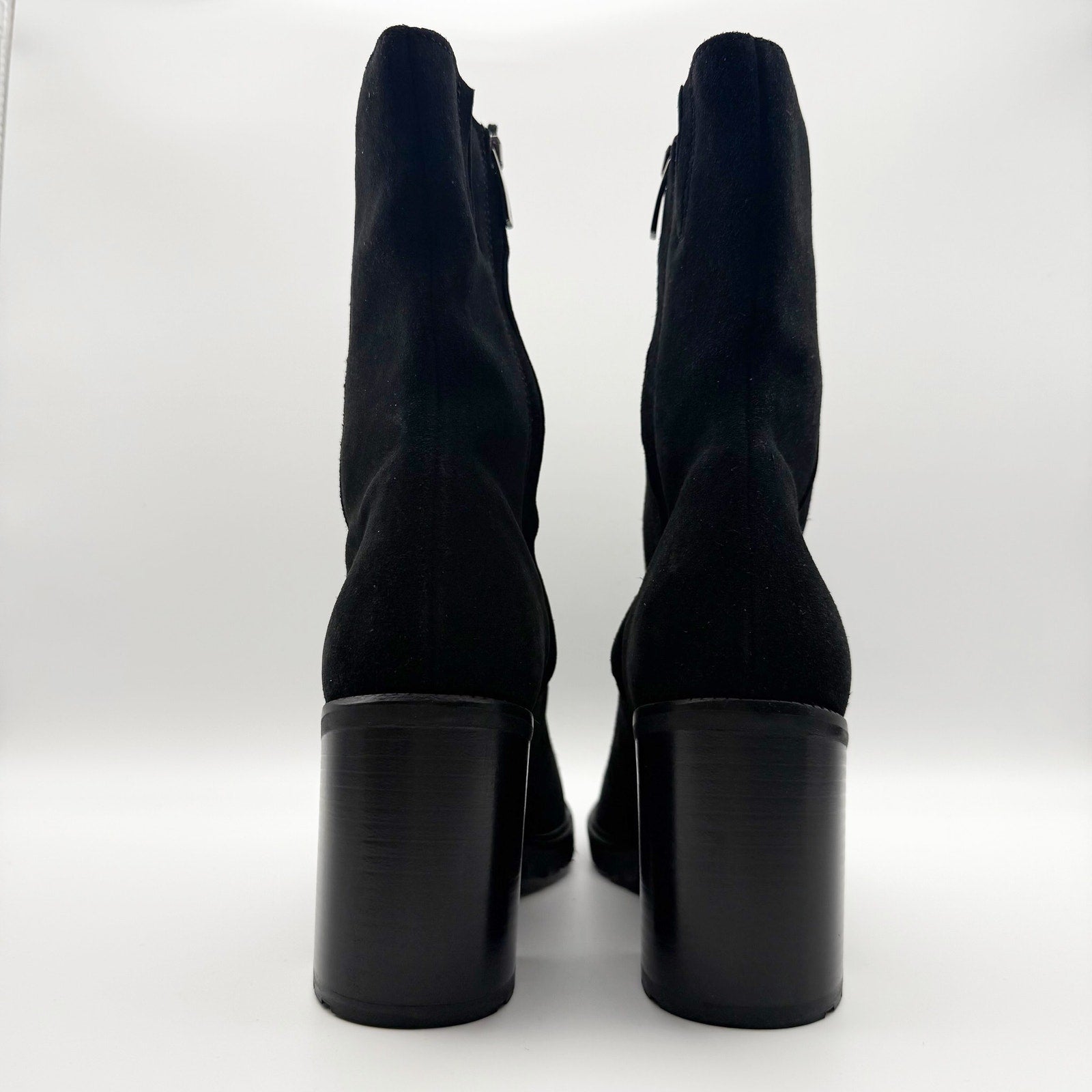 La Canadienne Womens Peppa Ankle Boots US 8 Black Suede NWOB