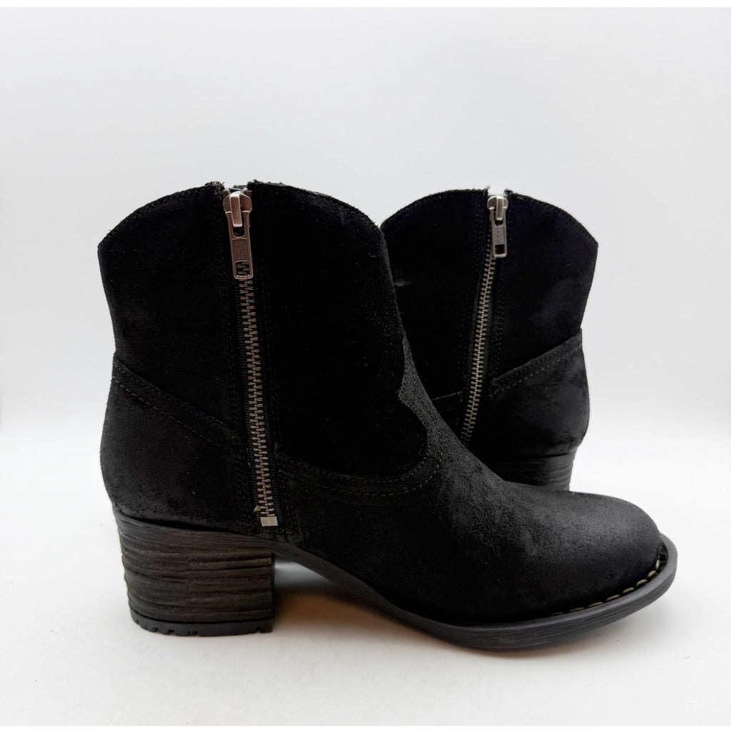 Born Womens Alondra Western Boots Size 9 M EU 40.5 Black Leather NIB