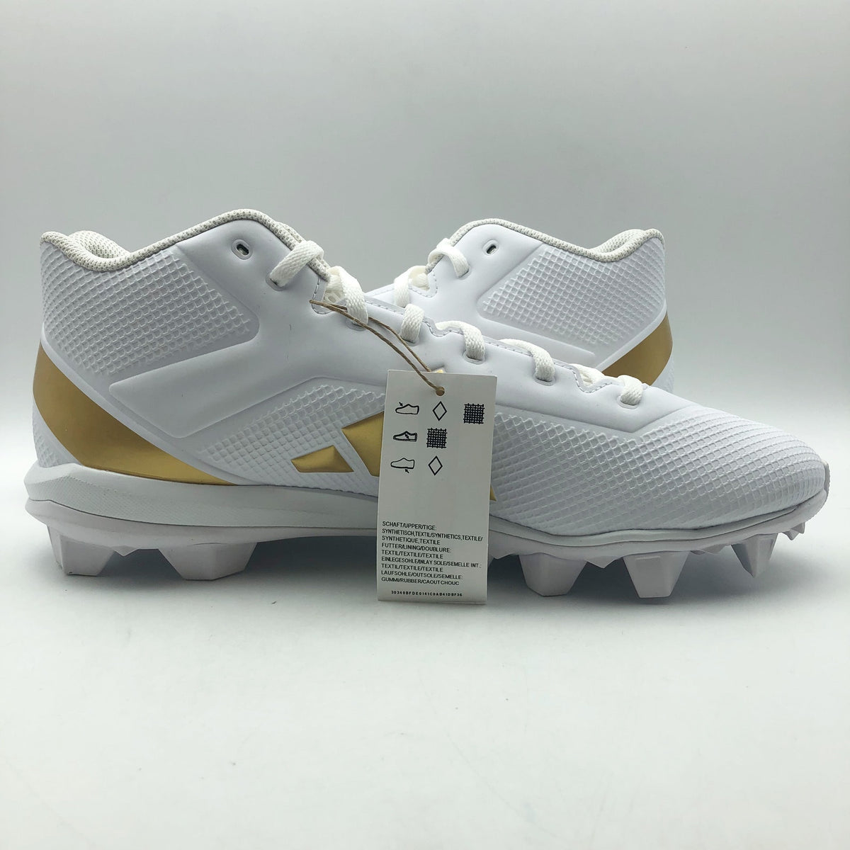 Adidas Mens Adizero Impact 2 Molded Football Cleats Size 11.5 Gold NWOB