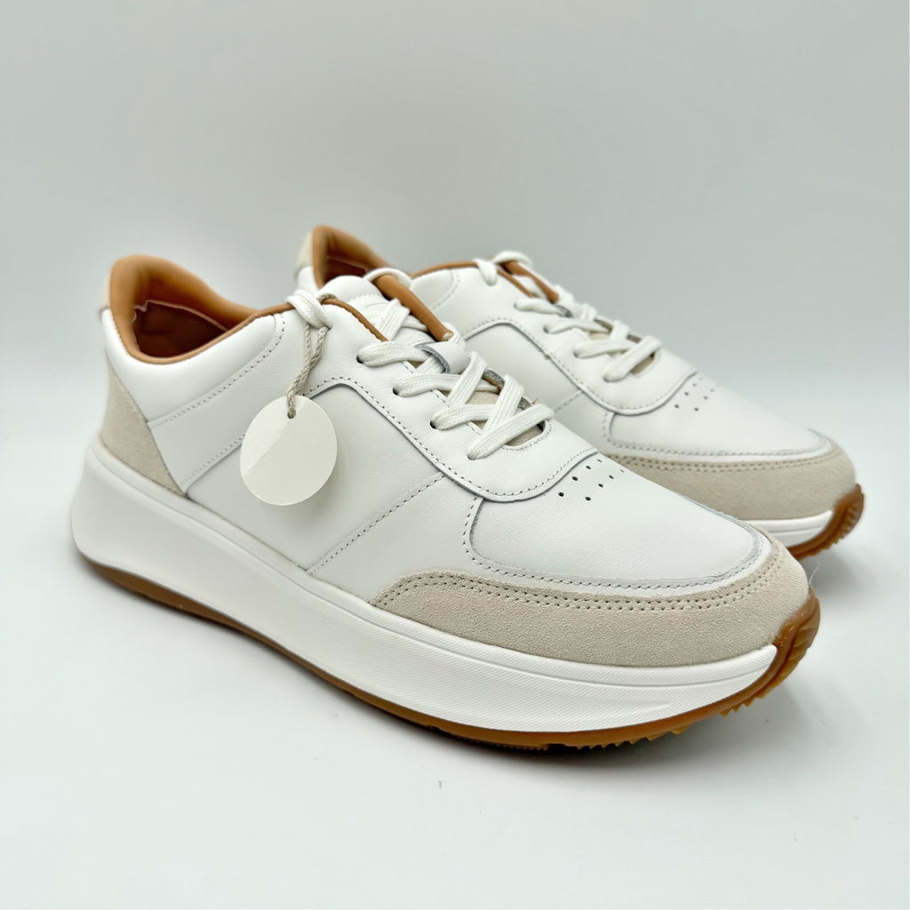 FitFlop Womens F-Mode Casual Sneakers Size 8 EU 39 Urban White Suede NWOB