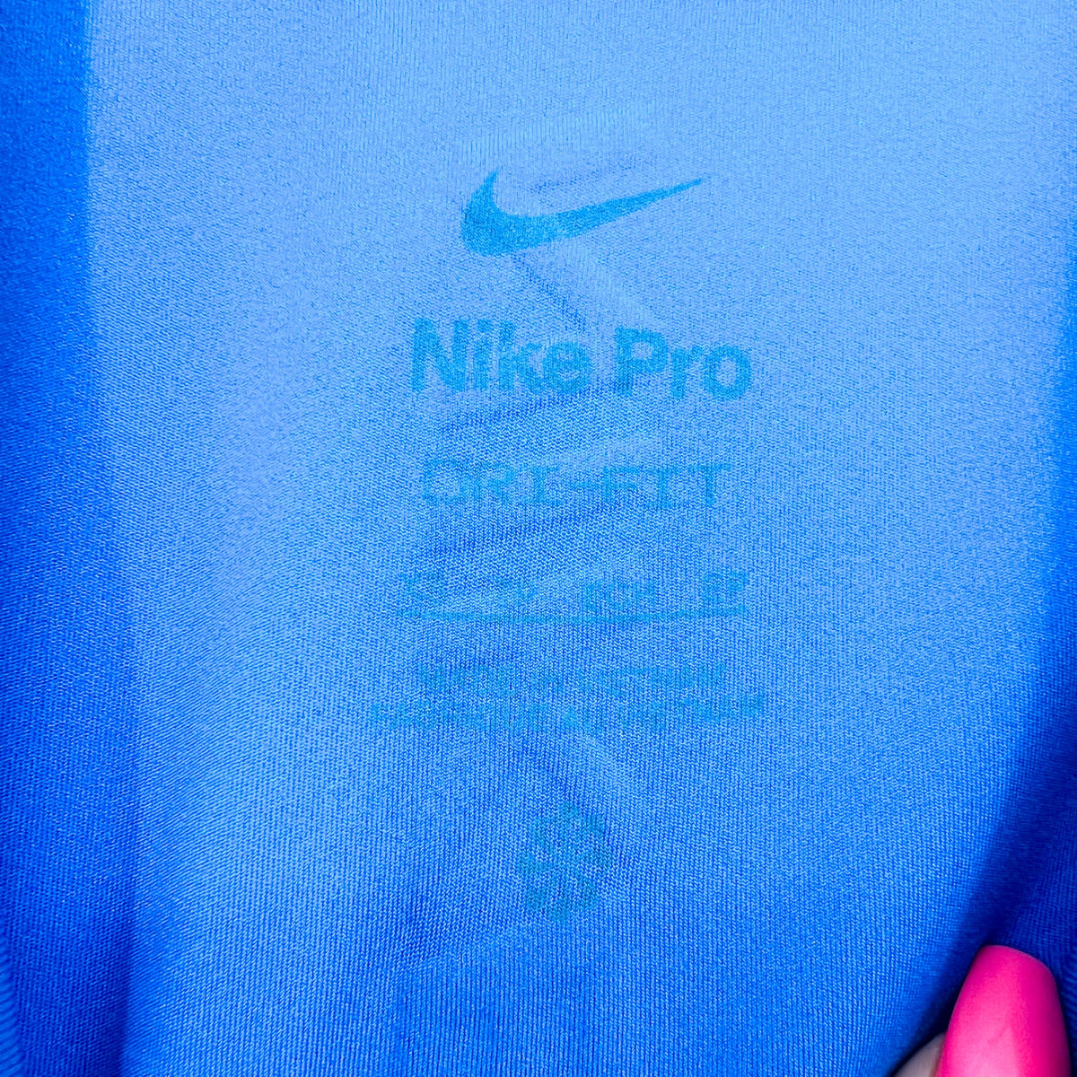 NIKE PRO Women's Dri-FIT Short-Sleeve Cropped Top XS Royal Blue Tshirt NWT