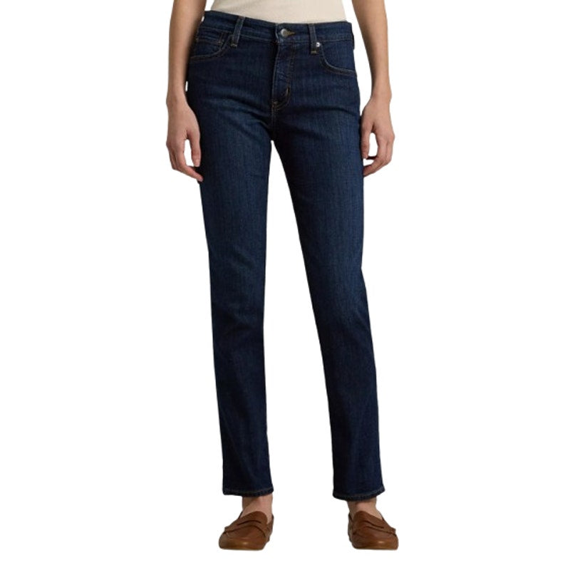 LAUREN RALPH LAUREN Womens Mid Rise Straight Leg Jeans Size 30 US 10 Blue NWT