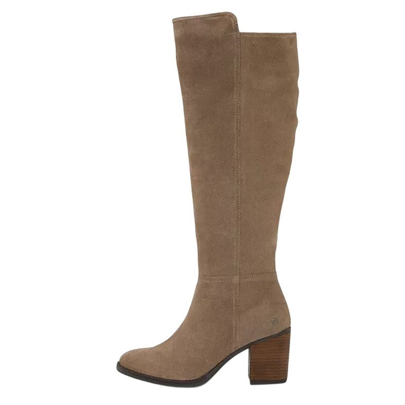 Lucky Brand Womens Bonnay Knee High Boot US 8 Wide EU 39 XW CALF Brown Suede NIB