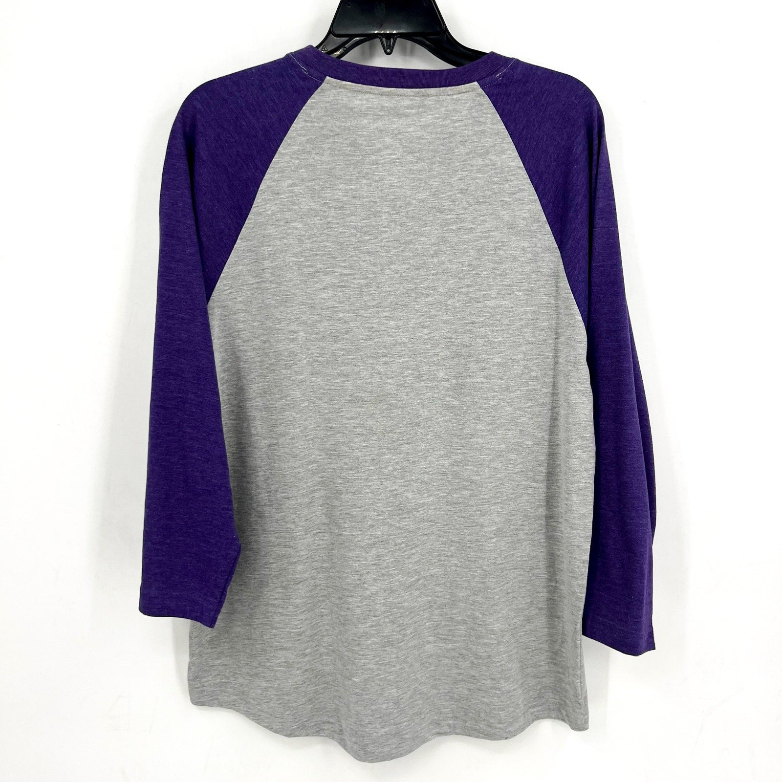 COLLOSEUM Mens East Carolina Pirates Baseball Tee Large Grey Purple NWT