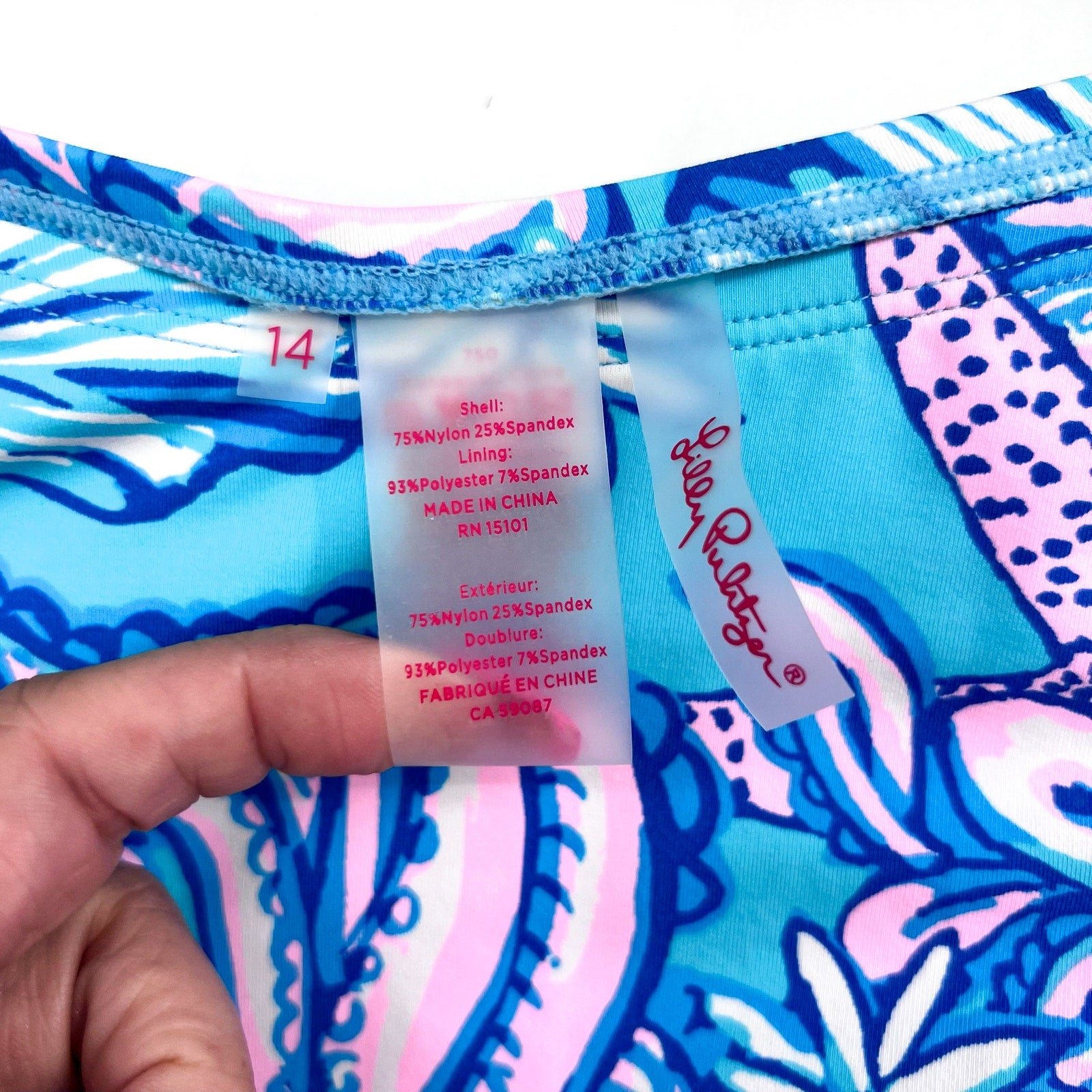 LILLY PULITZER Women's Kylen Bikini Bottom Size 14 Amalfi Blue Sound Sirens NWT