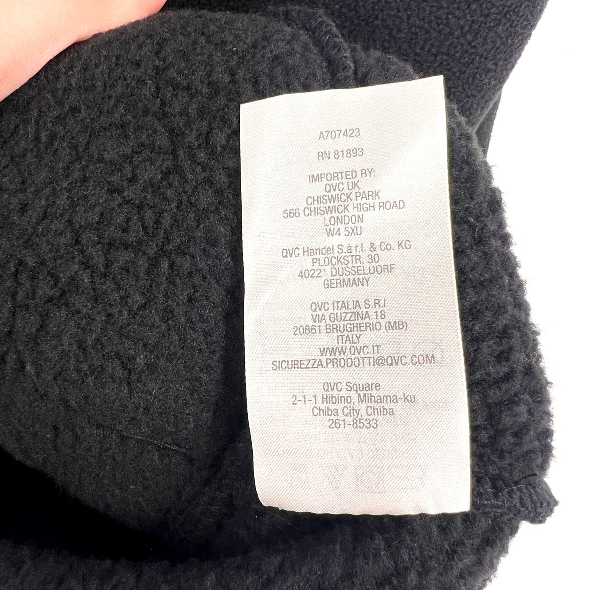 DENIM & CO. Women's Fleece Bonded Sherpa Jacket Large Black NWOT