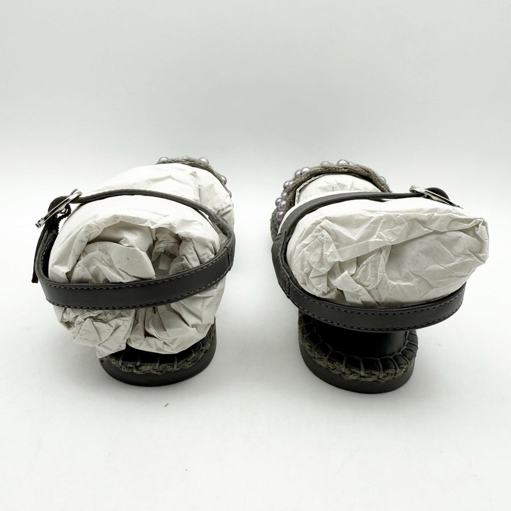 Sam Edelman Kids Holly Sandals Size 1 M EU 32 Mockingbird Grey Linen NIB