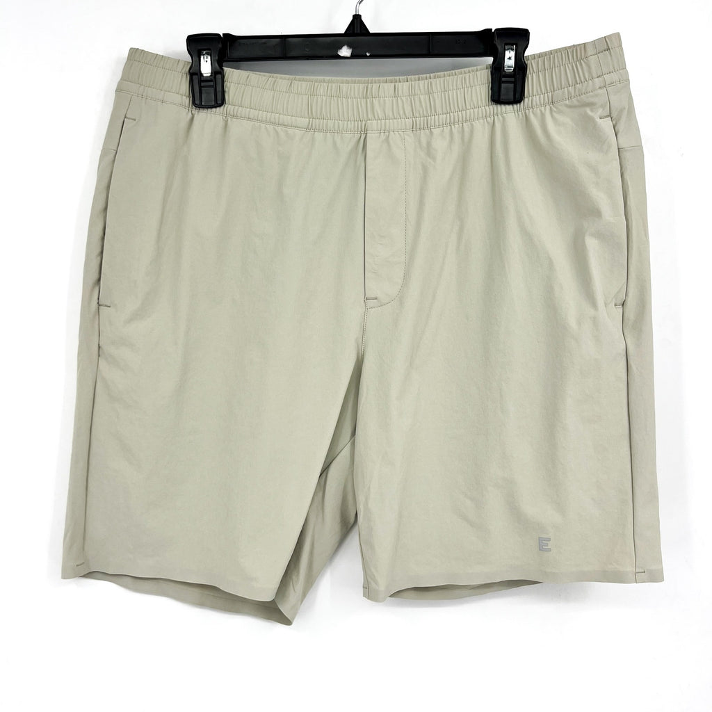 EVERLANE Uniform Men's The Pull-On Sport Short Small Khaki Stone Stretch NWT