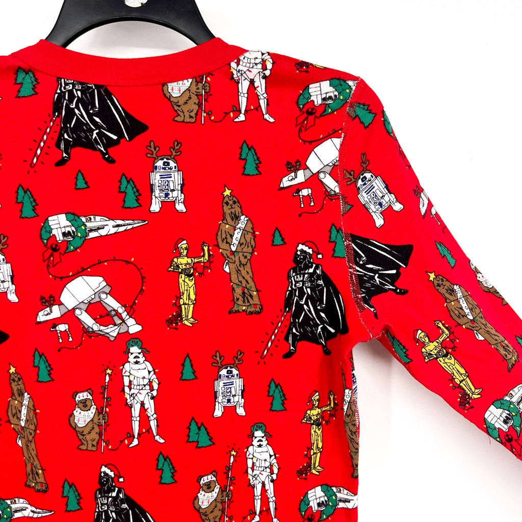 HANNA ANDERSON Womens Star Wars Christmas Pajama Top Medium Festive Red NWT