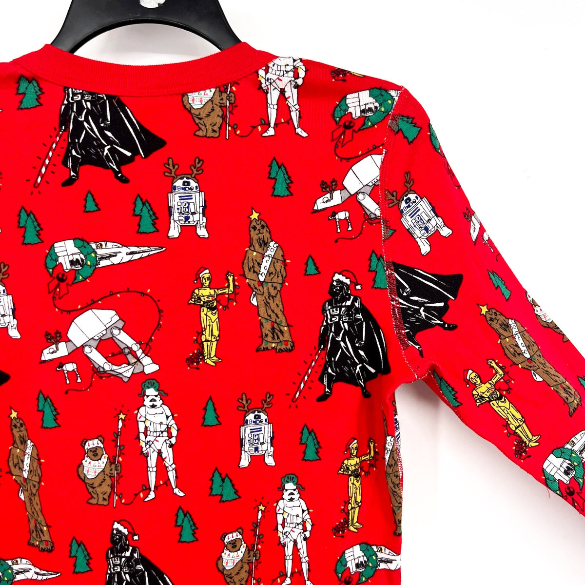 HANNA ANDERSON Womens Star Wars Christmas Pajama Top Medium Festive Red NWT