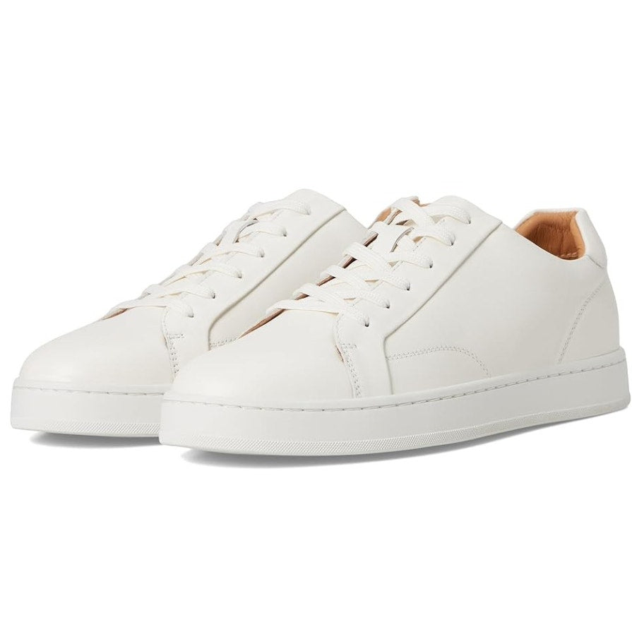Florsheim Mens Monopoli Casual Sneakers Size 12 WIDE Cream White Leather NIB