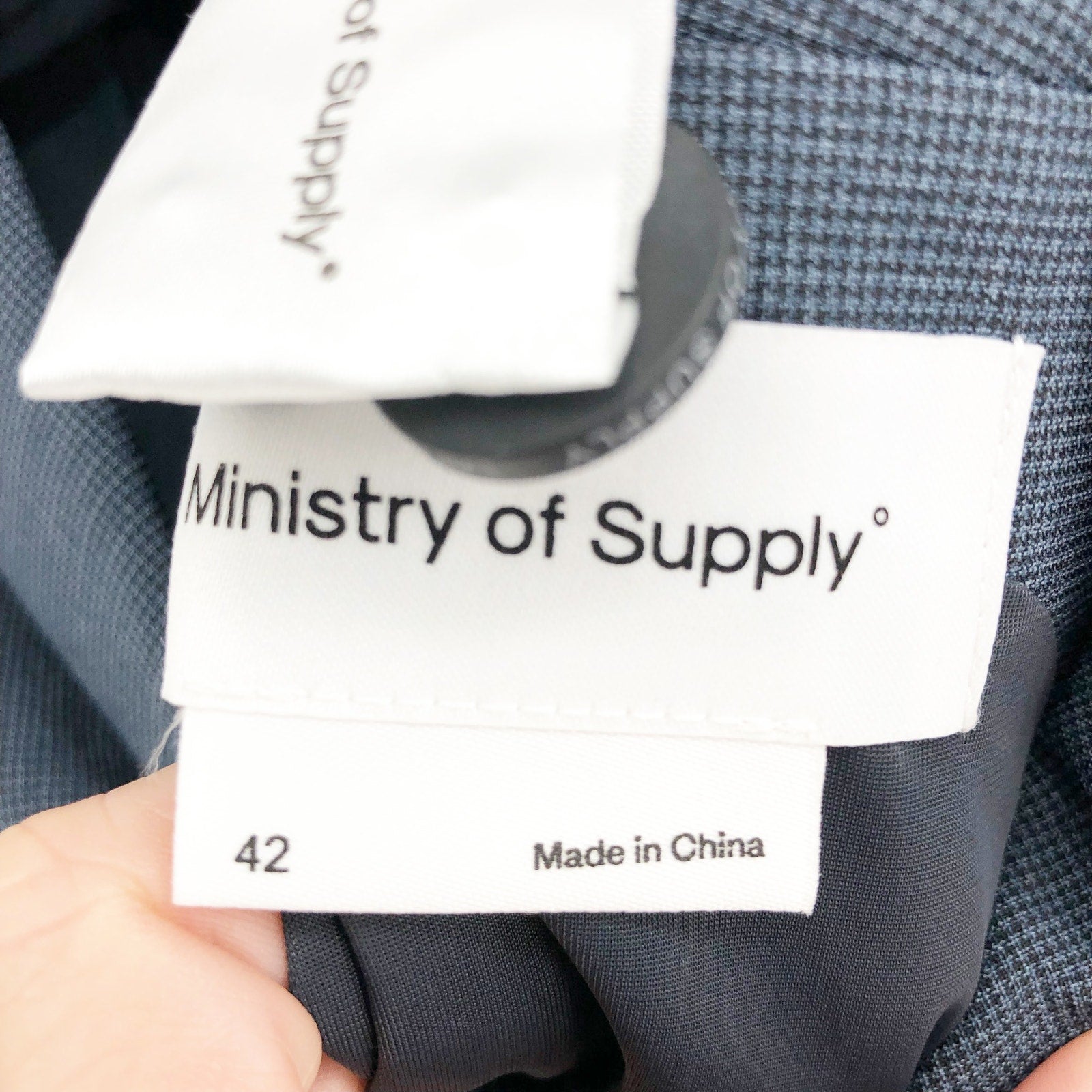 MINISTRY OF SUPPLY Men's Velocity Suit Jacket Size 42 Blue Two Button NWT