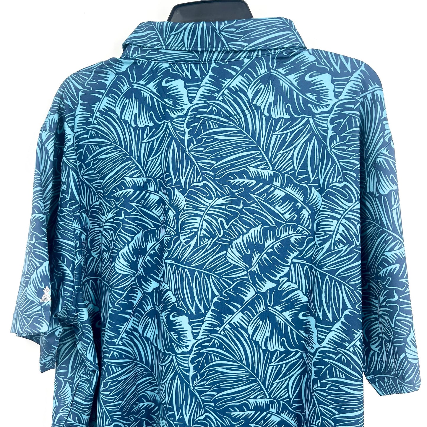 CHUBBIES Mens Performance Polo Shirt XS Navy Blue Dyed & True Print SS NWT