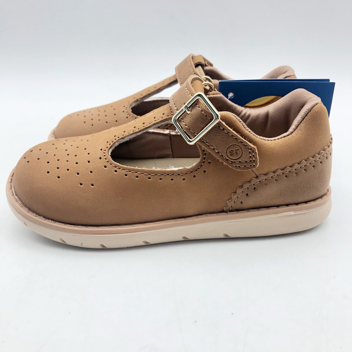 Stride Rite Girls SRT Nell Hazel Mary Jane Flats Size 9 Toddler Shoes Brown NIB