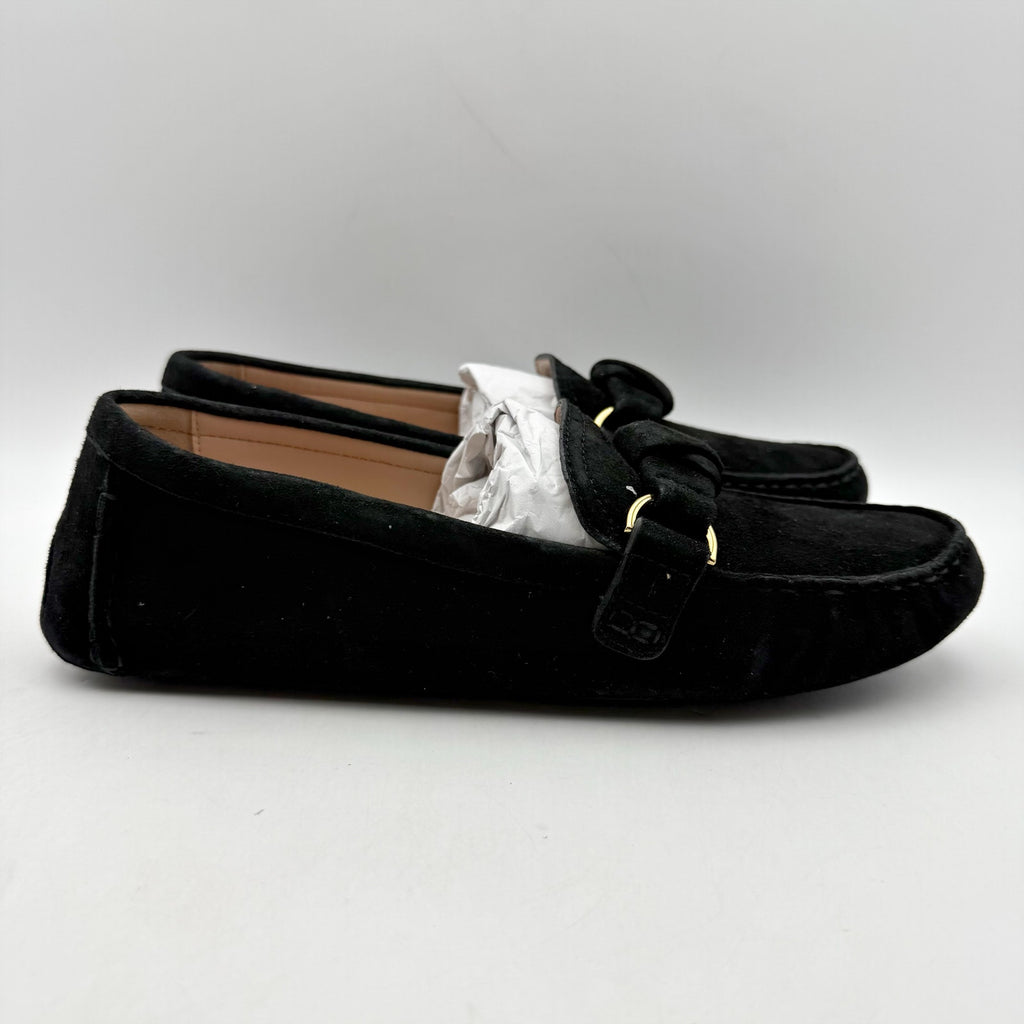 Cole Haan Womens Emmie Knot Driver Loafers US 8 B EU 38.5 Black Suede NIB
