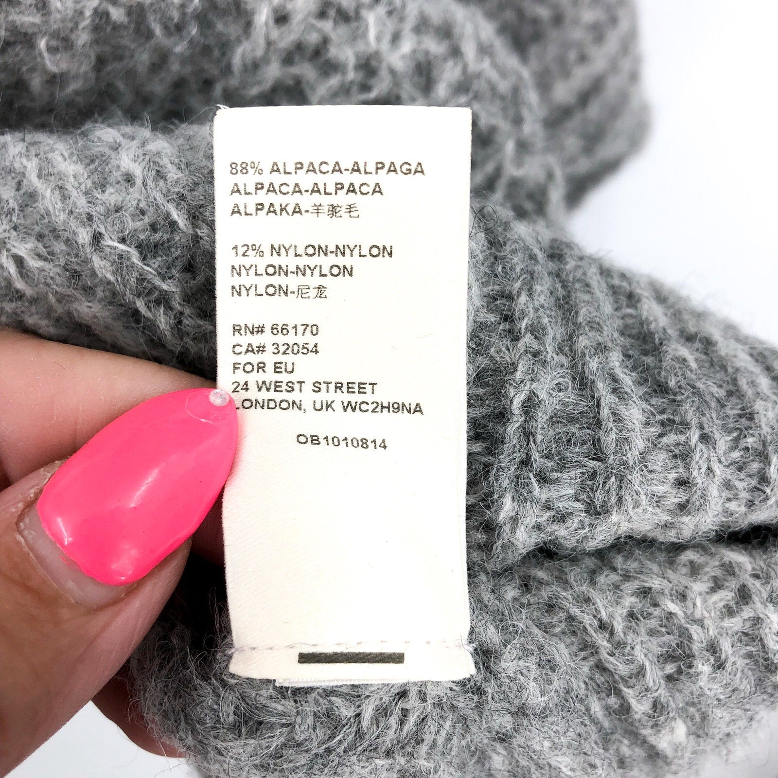 FREE PEOPLE Women's Moonbeam Slouchy Knit Sweater Medium Grey Alpaca NWOT