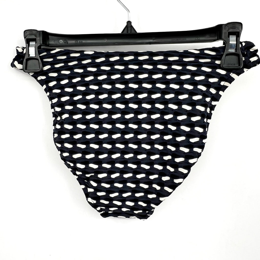 SEAFOLLY Women's Mala High Leg Bikini Bottom Size 6 Black Printed NWT