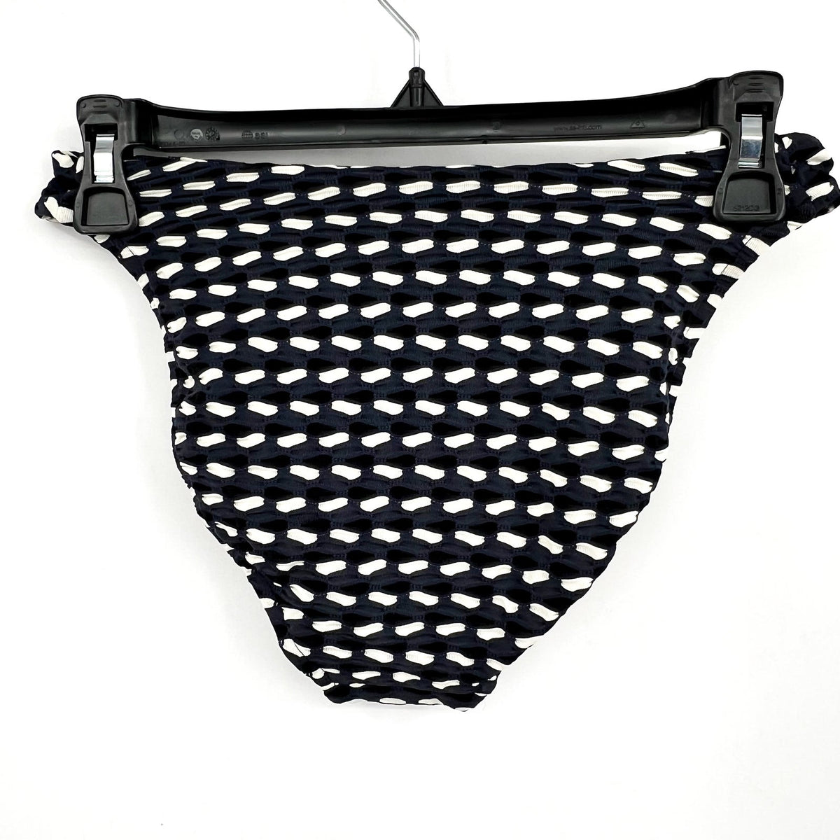 SEAFOLLY Women's Mala High Leg Bikini Bottom Size 6 Black Printed NWT