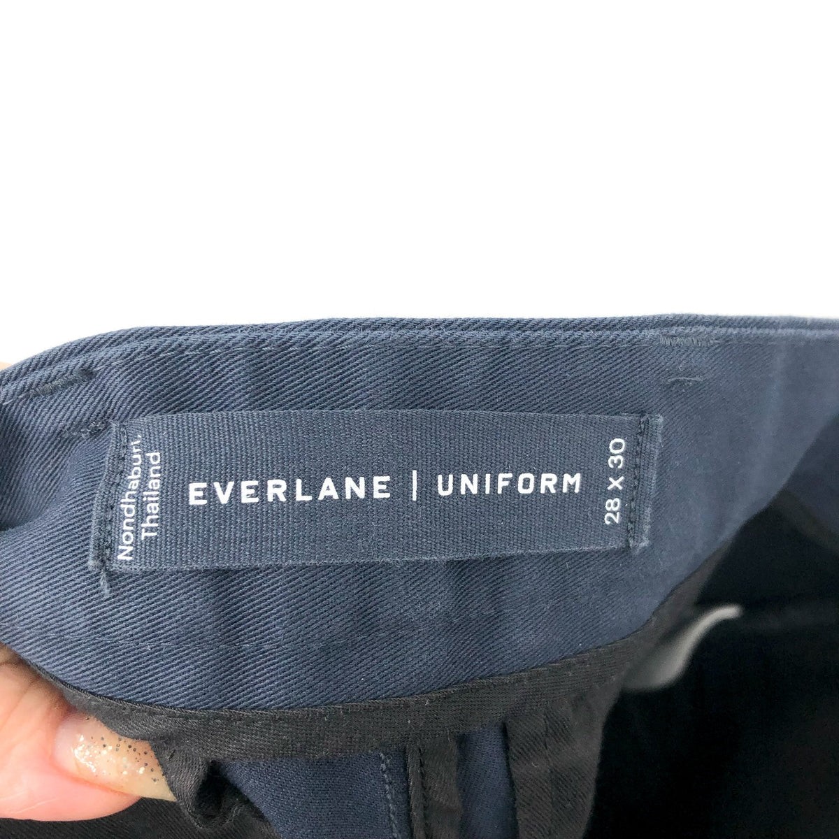 EVERLANE UNIFORM Men's Performance Chino Pants 28x30 Deep Navy Blue NWT