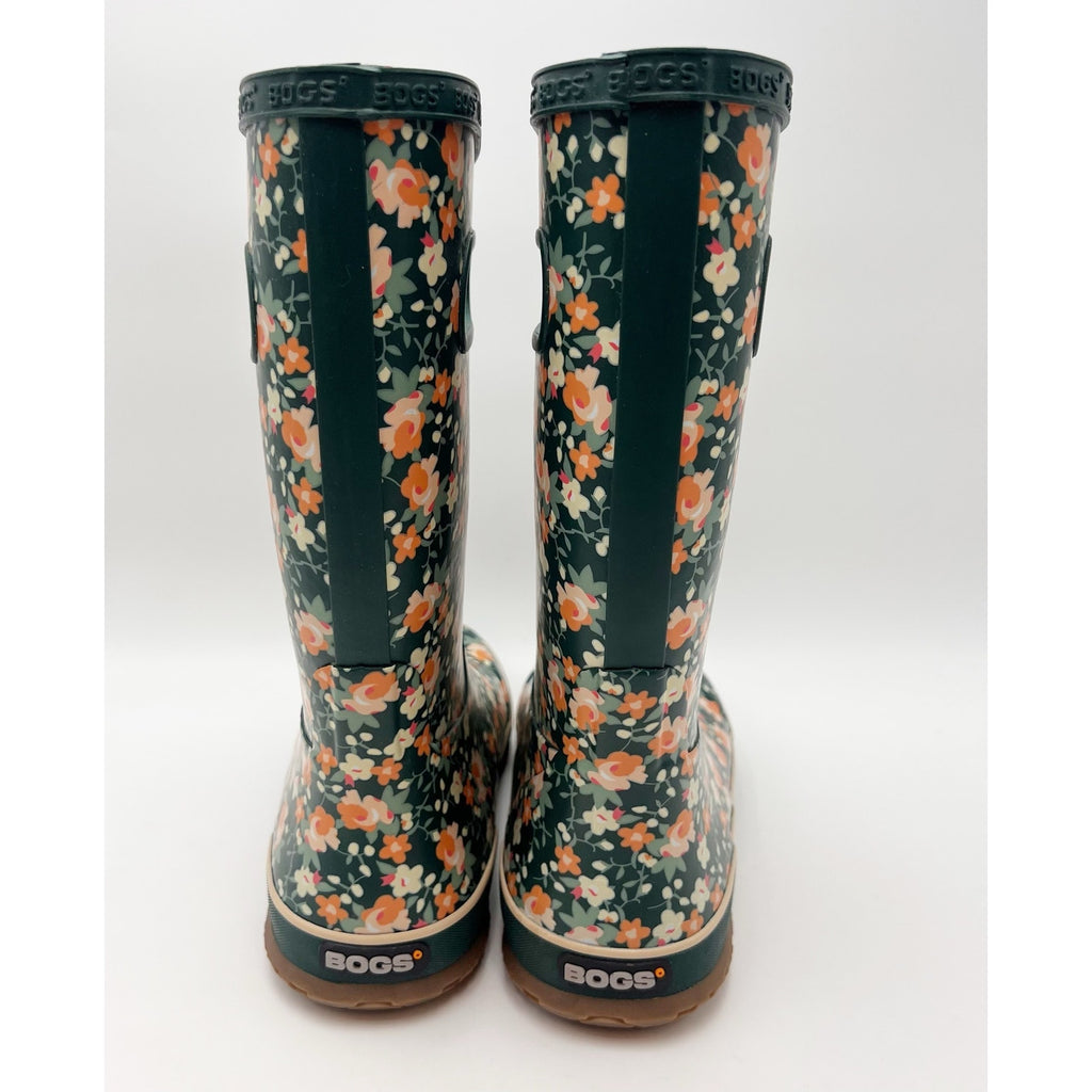 Bogs Kids RainBoot US 5 EU 38 Floral Green Multicolor Waterproof NWOB