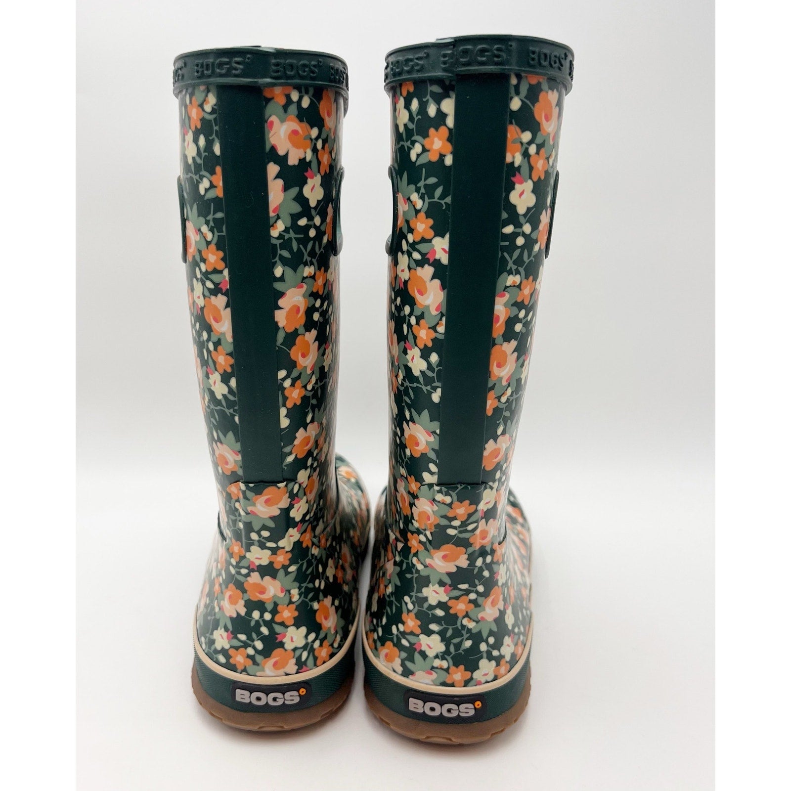 Bogs Kids RainBoot US 5 EU 38 Floral Green Multicolor Waterproof NWOB