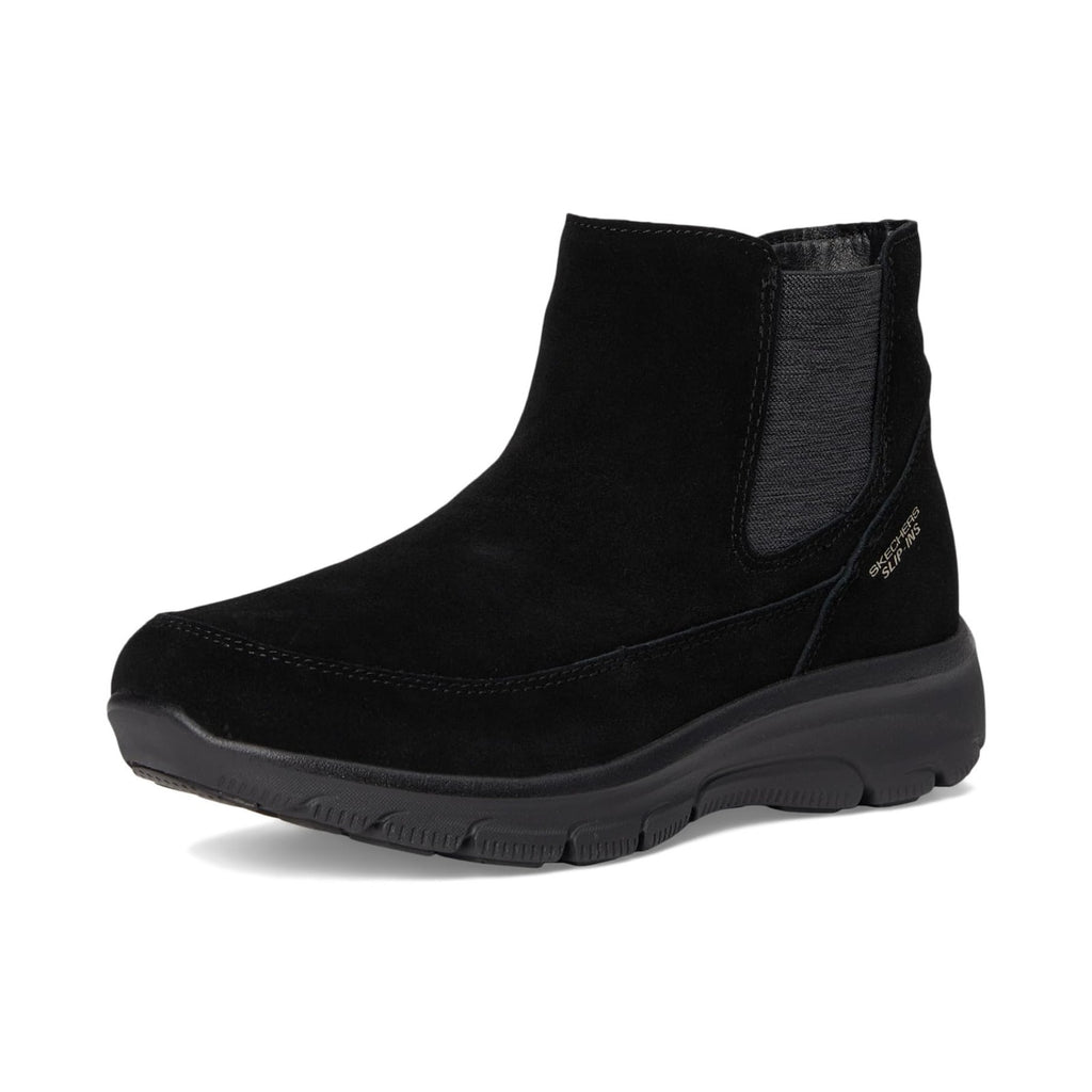 Skechers Womens Slip Ins Easy Going Icon Ankle Chelsea Boots Size 8.5 Black NIB