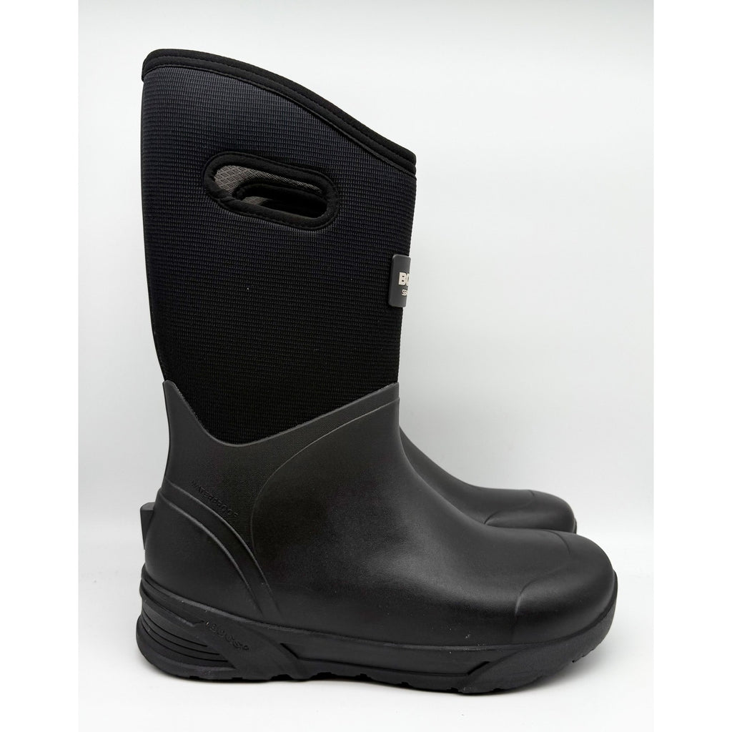 Bogs Mens Bozeman Tall Boots US 12 EU 45 Black Waterproof Pull On NIB