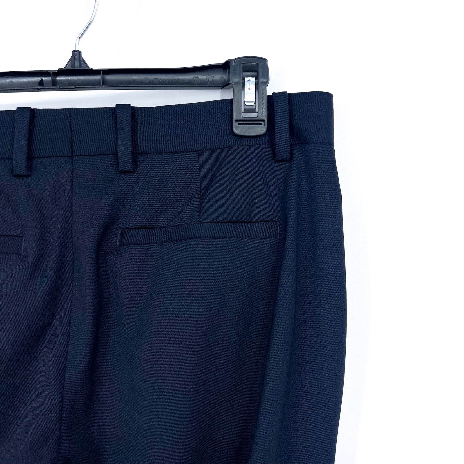 EVERLANE Men's The Italian Wool Pants 30x32 Navy Blue Flat Front NWT