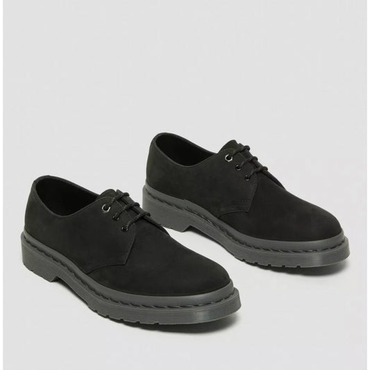 Dr. Martens Men's 1461 Mono Oxford US 9 EU 42 Black Milled Nubuck Leather NIB