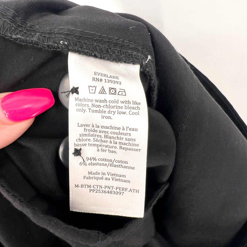 EVERLANE Uniform Mens Performance Chino Pants 35x34 Black Athletic Fit NWT