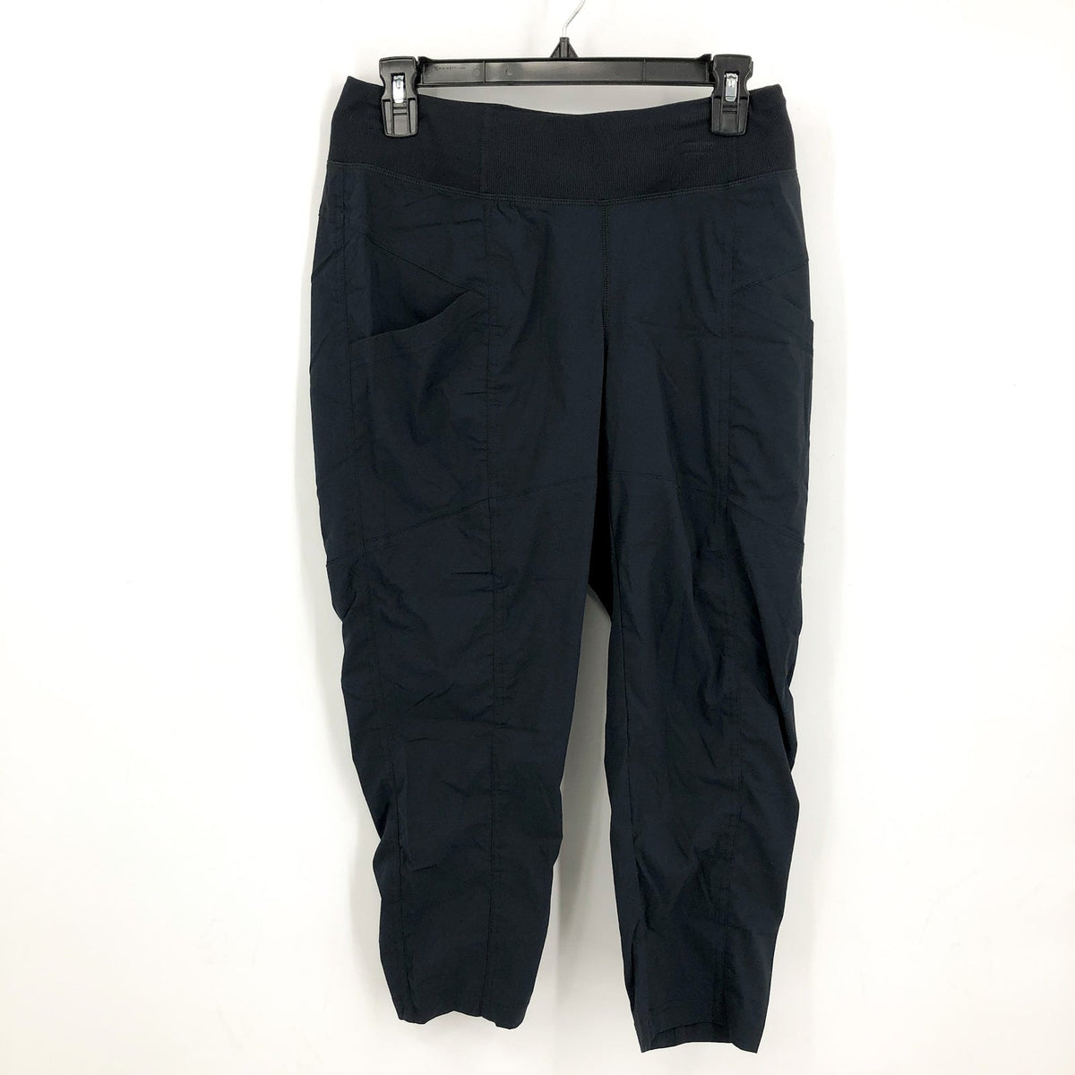 PRANA Women's Koen Capri Pants Small Black Pull-On Drawstring NWT