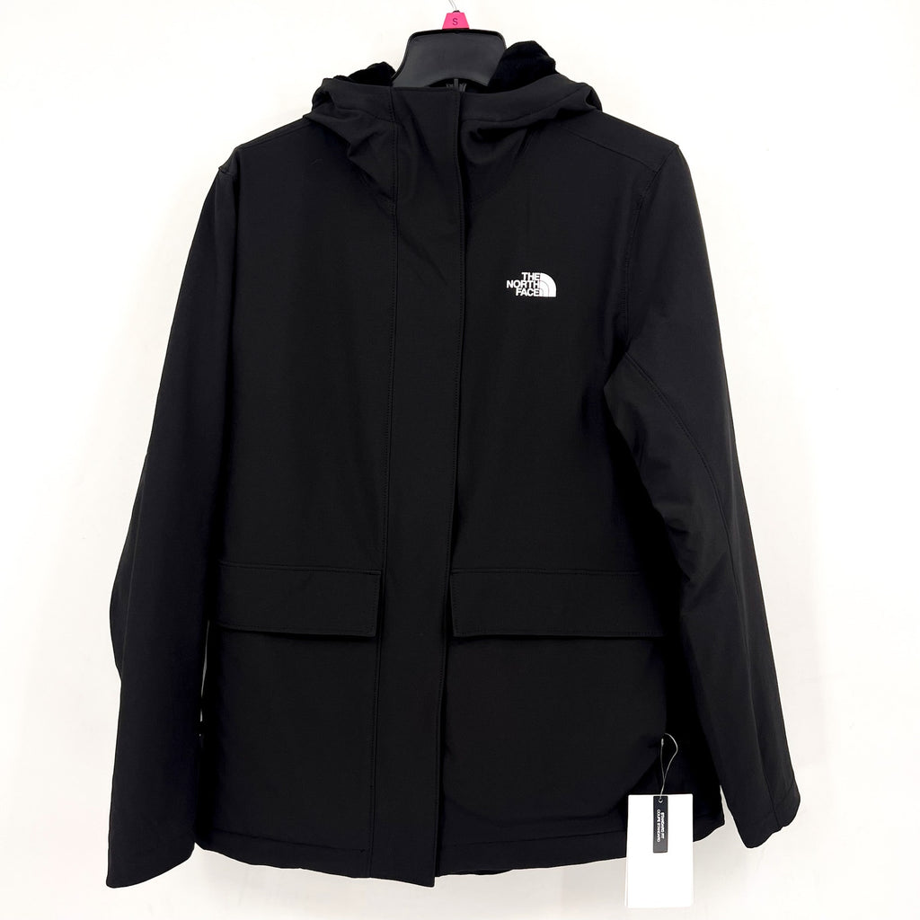 THE NORTH FACE Womens Shelbe Raschel Jacket Large TNF Black Insulated Hooded NWT