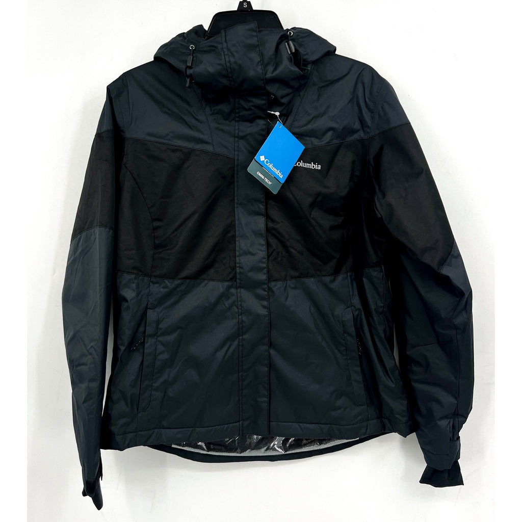 Columbia Womens Tipton Peak Insulated Jacket Medium Black Hood Winter Coat NWT
