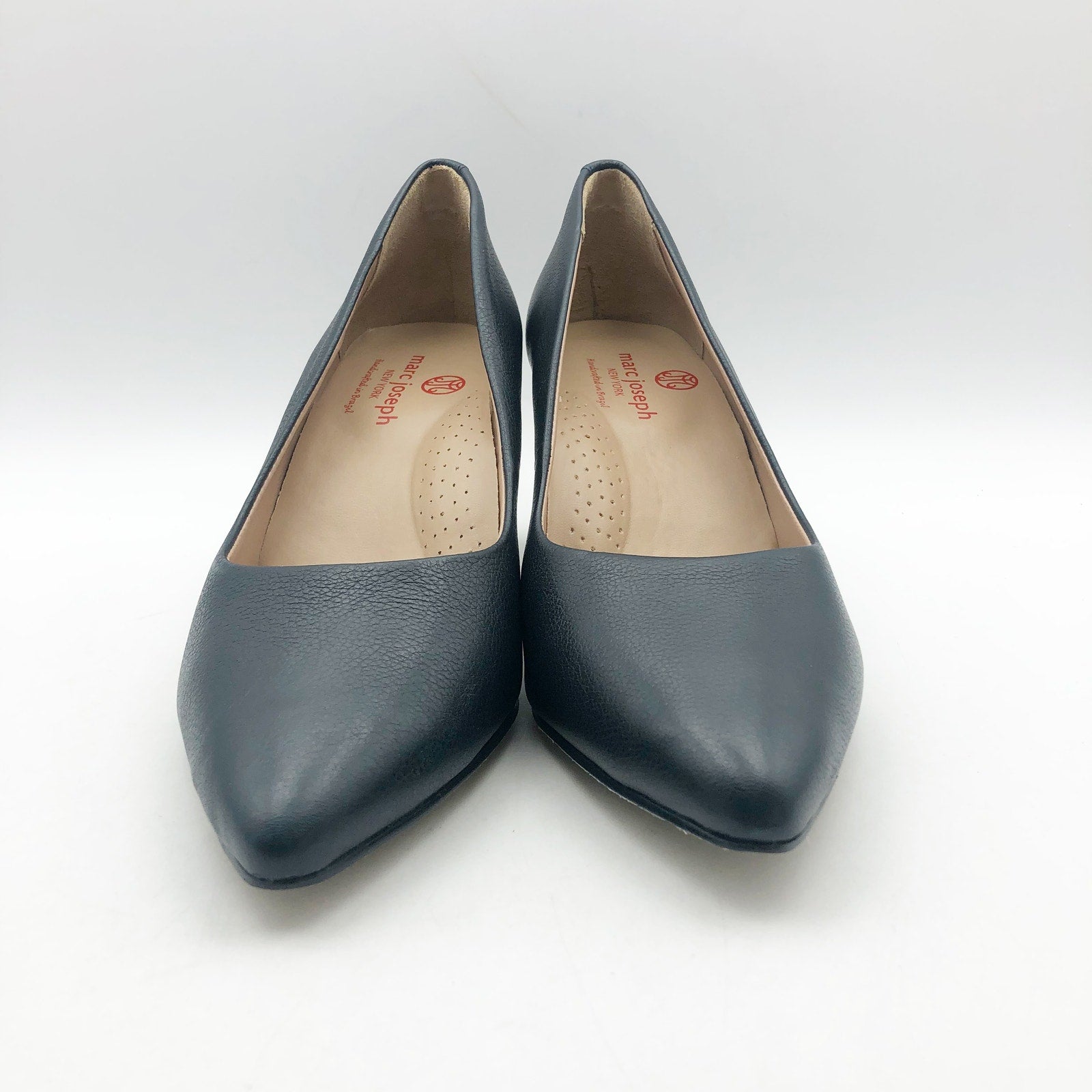 Marc Joseph Womens Trinity PL Pump US 7.5 EU 38.5 Navy Blue Leather NIB