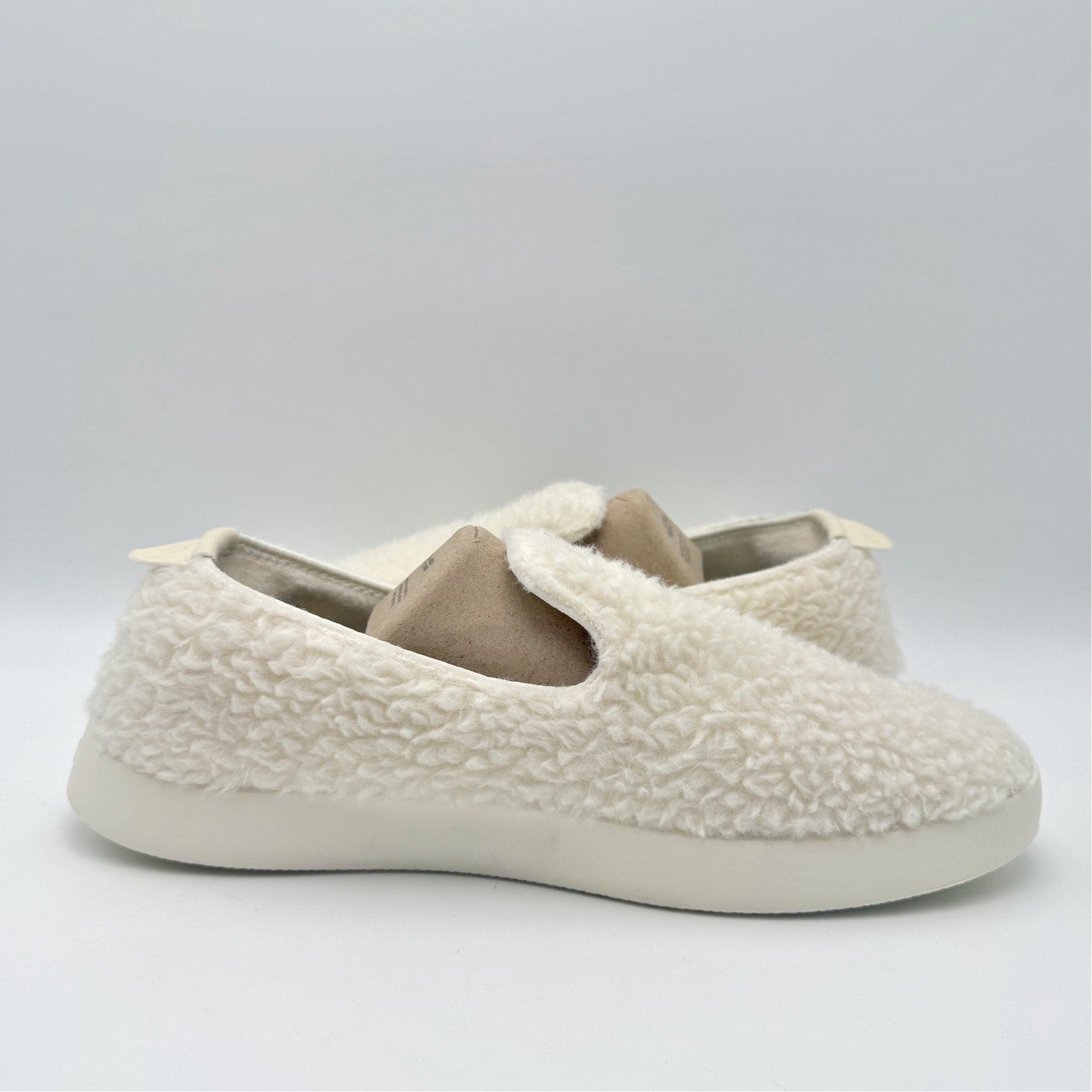 AllBirds Mens Wool Lounger Fluff Casual Sneakers US 9 White Slip On NIB