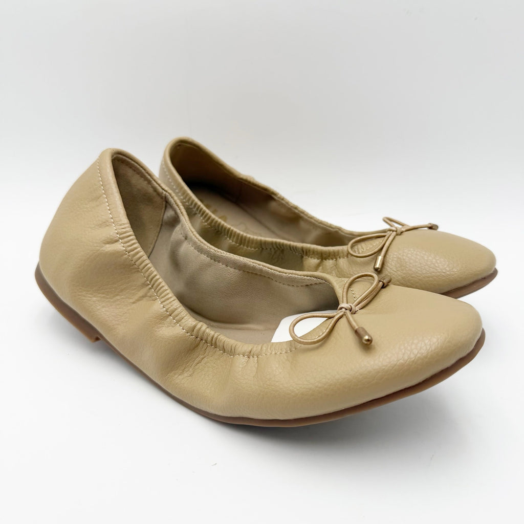 MIA Womens URI Ballet Flats Size 9 M Tan Beige Leather NWOB