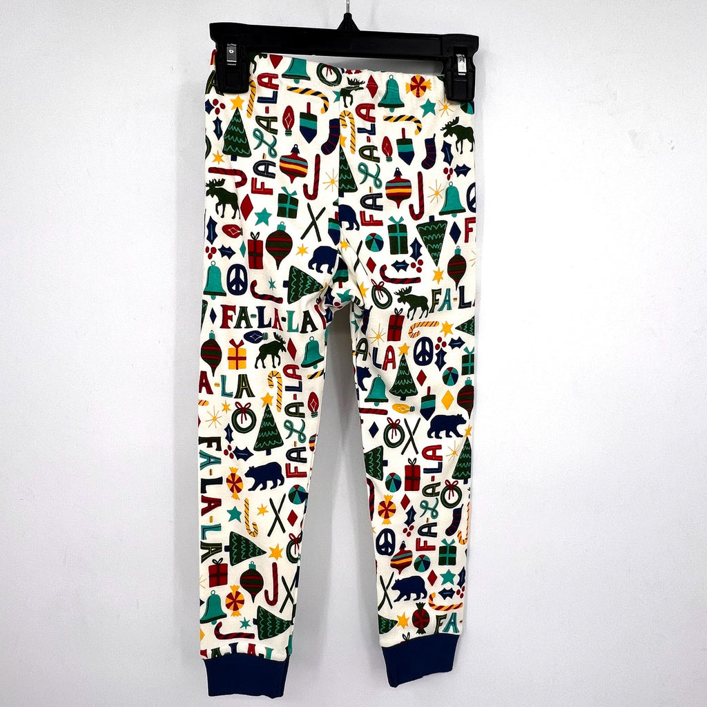 HATLEY Boy's Falala Pajama Set Size 5 Blue Printed Long Sleeve Holiday NWT