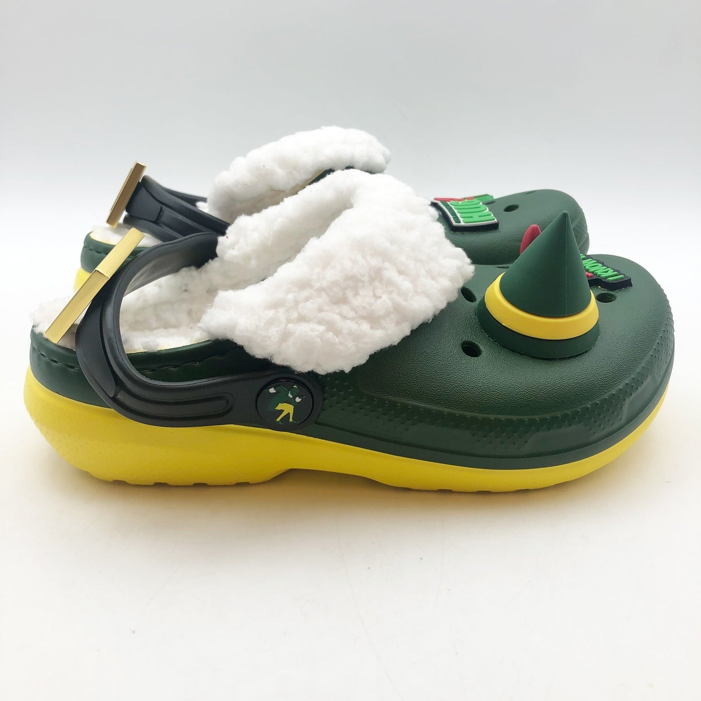 Crocs Unisex Kids Elf Classic Clogs Size 13 Festive Green NWT