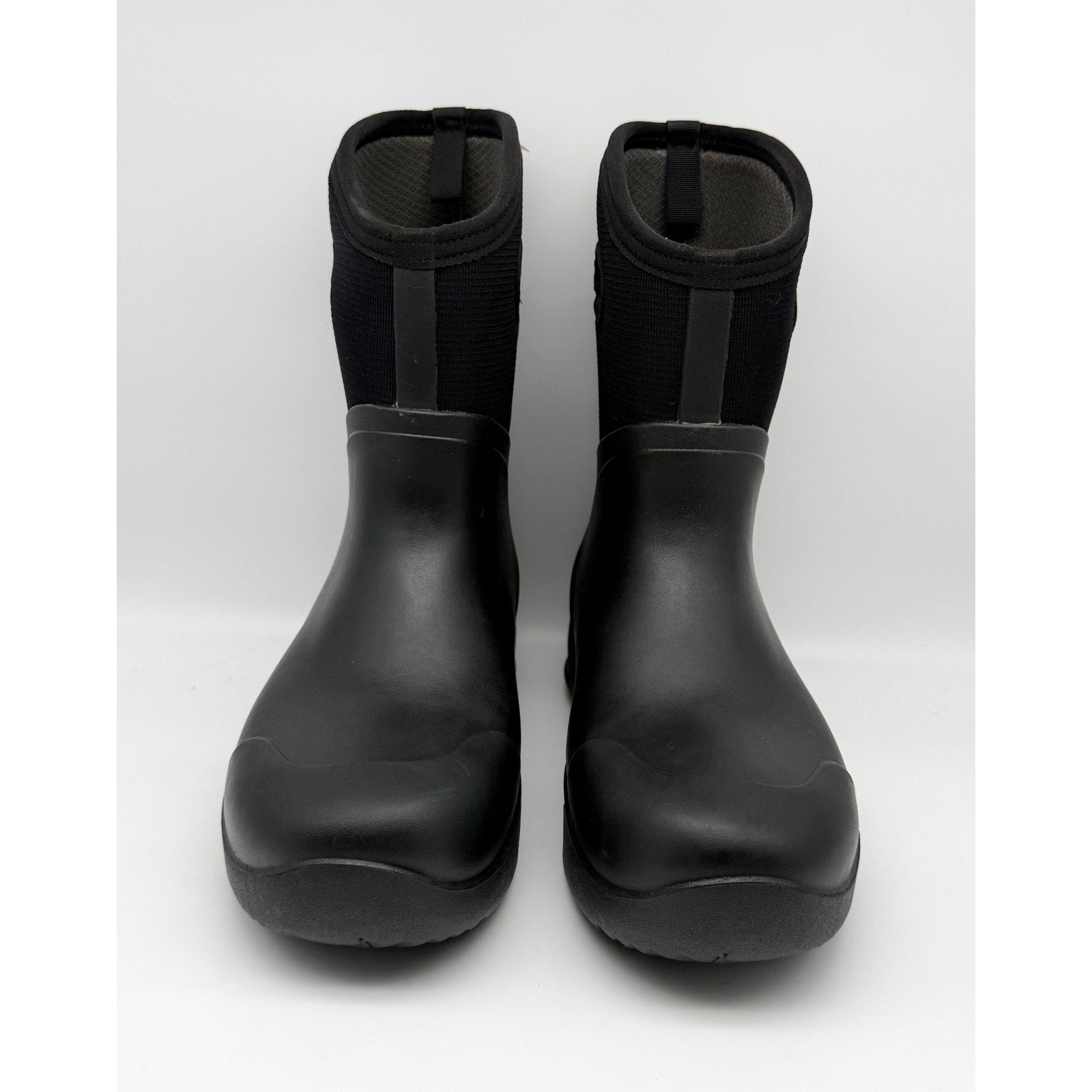 Bogs Mens Bozeman Mid Boots US 10 EU 43 Black Waterproof Pull On NIB