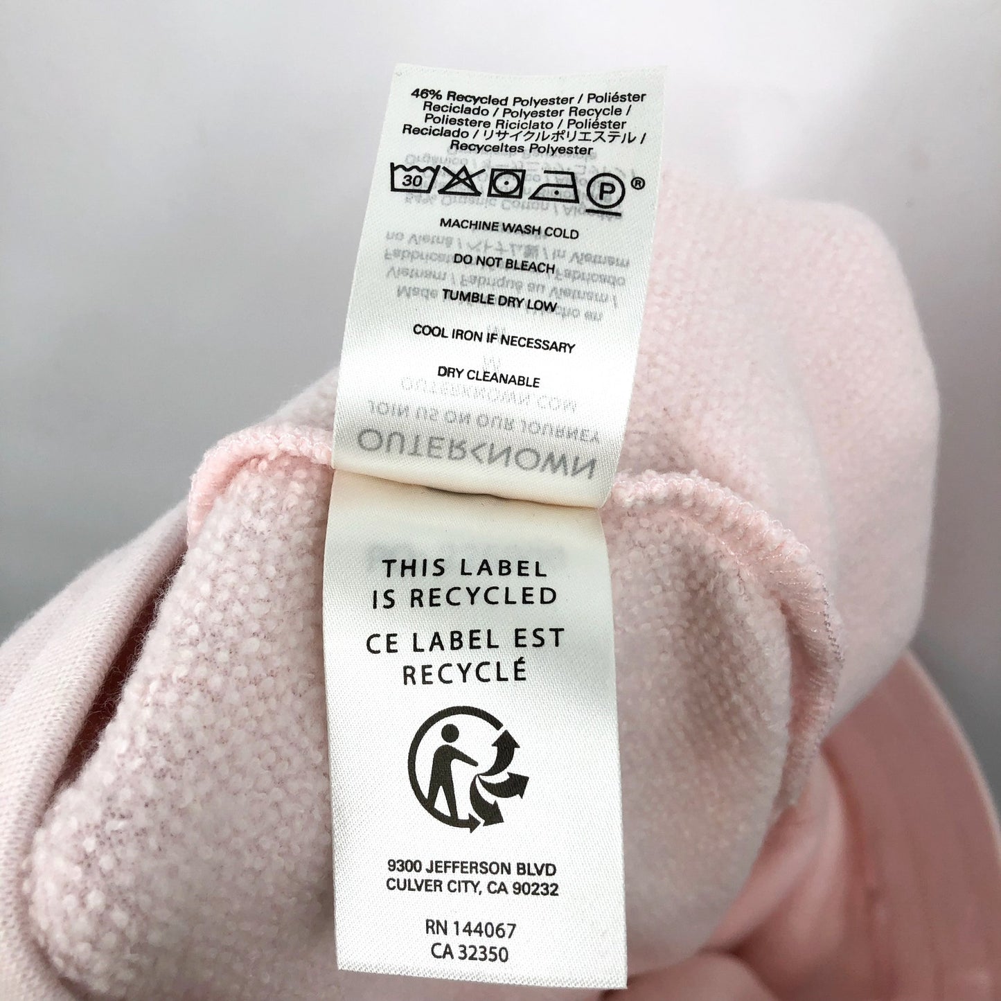 OUTERKNOWN Womens Hightide Sweatpants Medium Pink Sunset Blush NWT