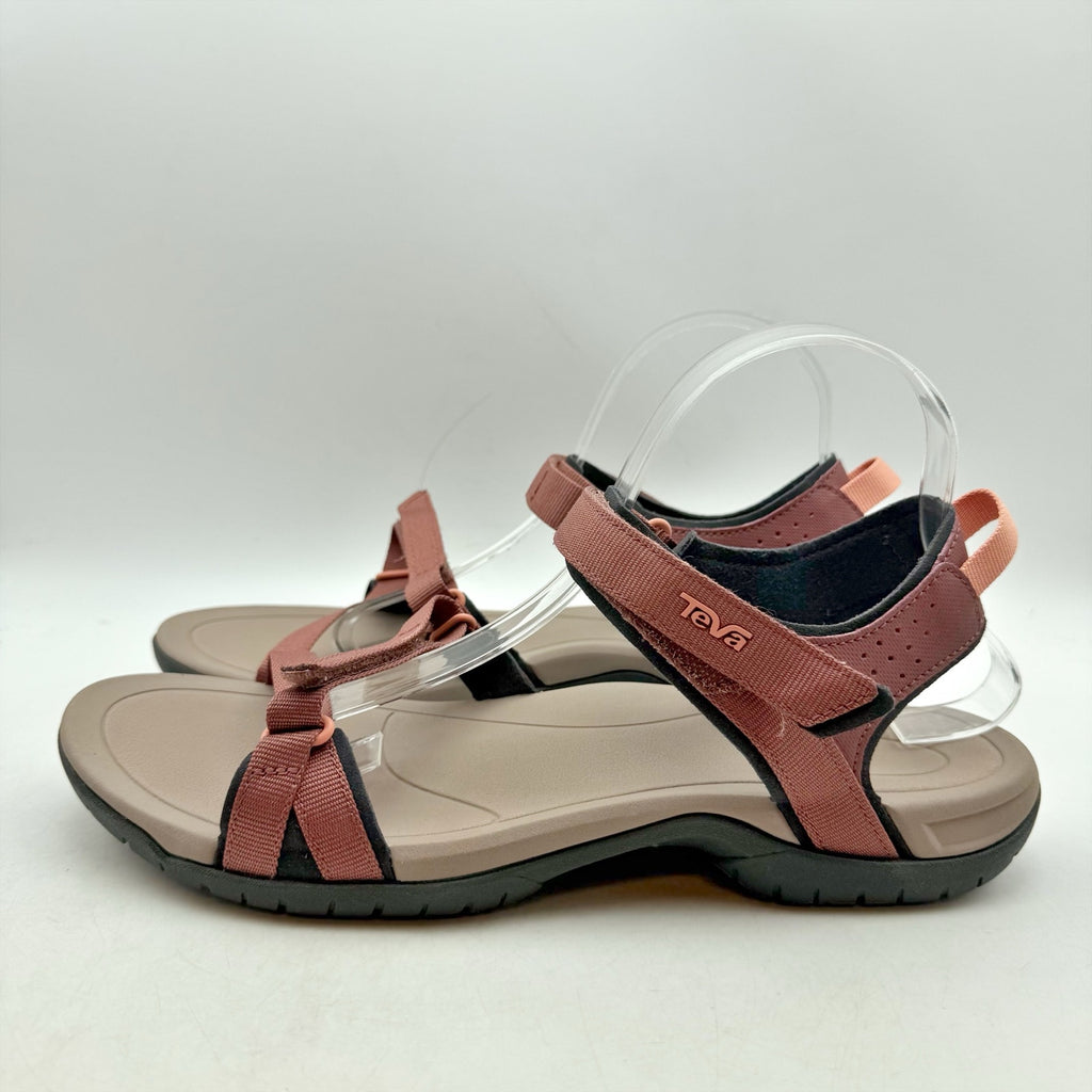 TEVA Womens Verra Sport Sandals Size 11 EU 42 Red Brown Quick Dry NIB