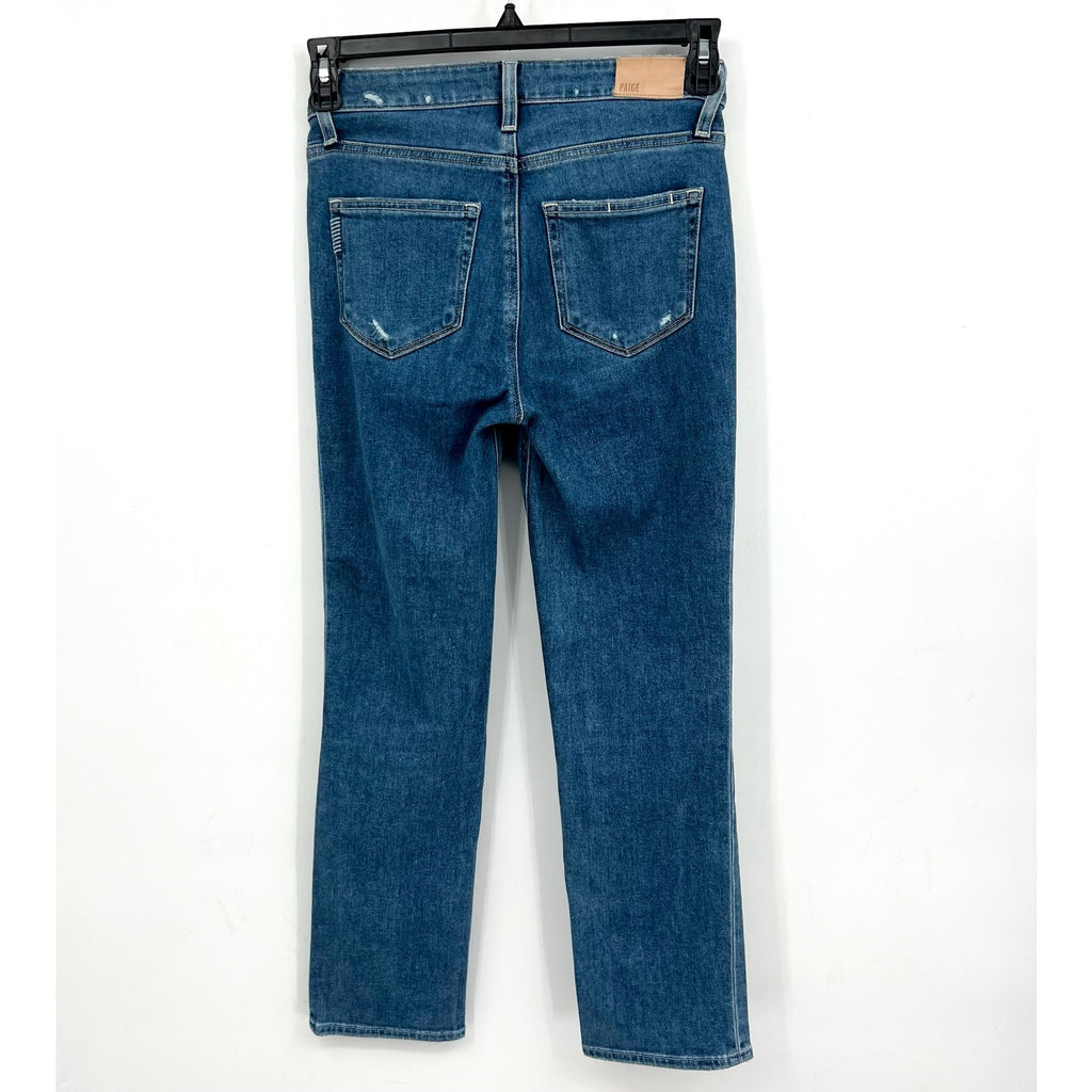 PAIGE Womens Cindy Crop Jeans Size 25 US 0 Blue Say Anything Exposed Button NWOT