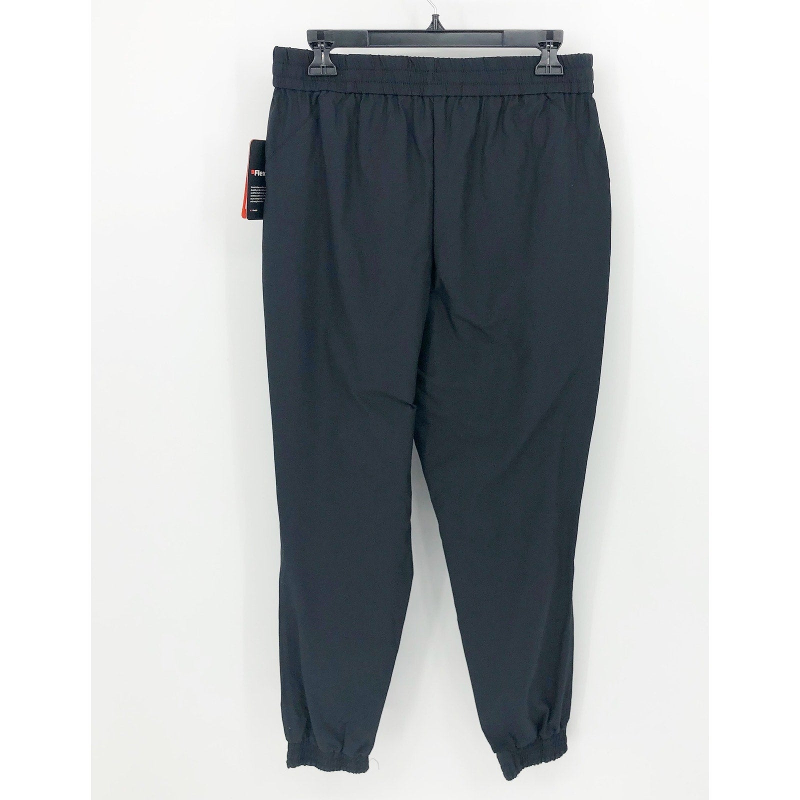 Bass Outdoors Womens Woven Sweatpants Small Black Drawstring Joggers NWT