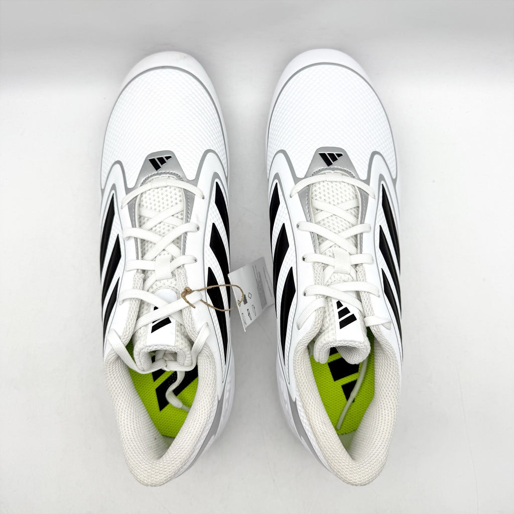 Adidas Womens PureHustle 3 MD Softball Cleats US 11 White Black Athletic NWT