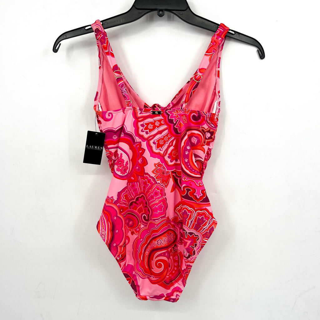 LAUREN RALPH LAUREN Underwire One-Piece Size 4 Pink Provence Paisley NWT