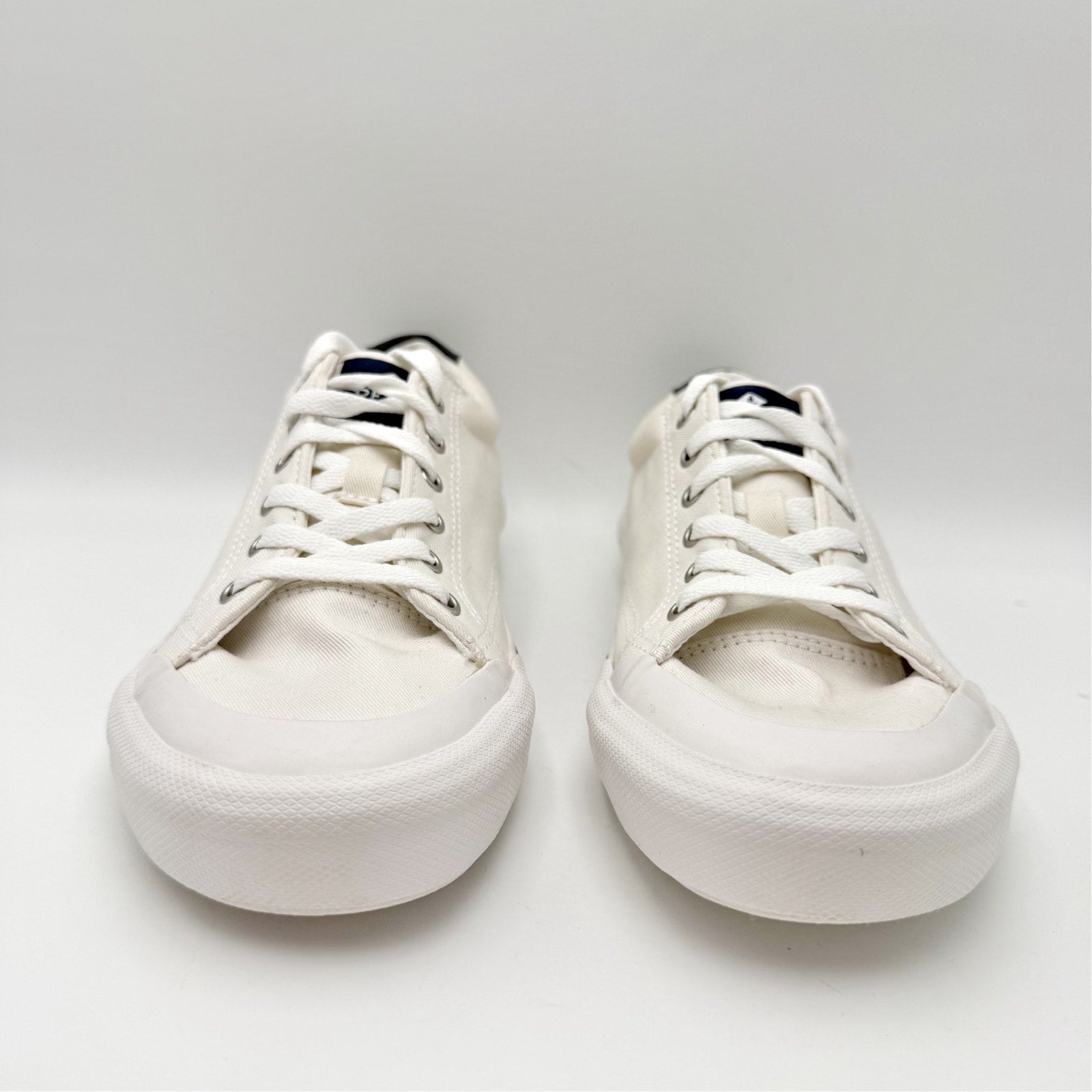 Sperry Mens Top-Sider Striper ll Retro Sneakers US 7.5 EU 40 White Canvas NIB