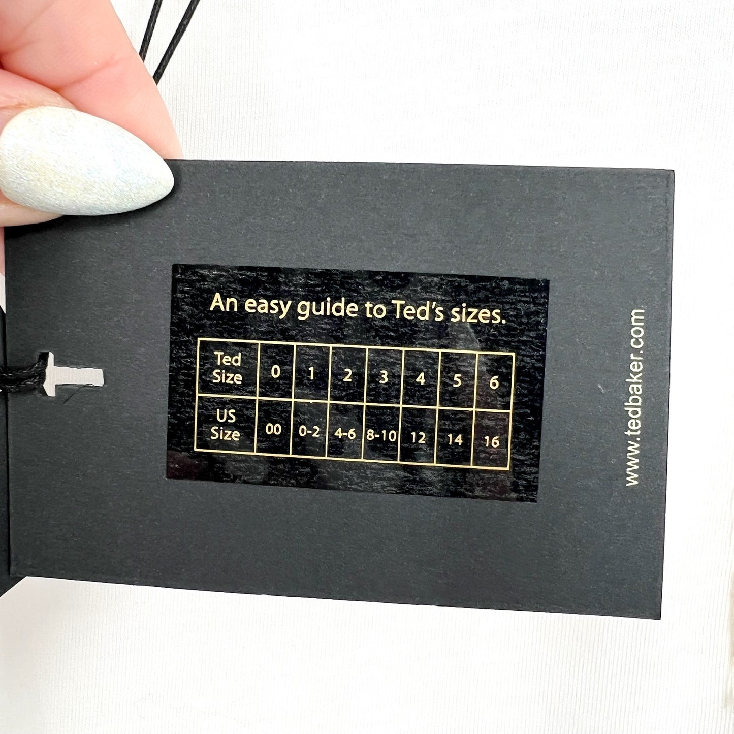 TED BAKER Men's Nofan Embroidered Logo T-Shirt Size 5 White Short Sleeve NWT