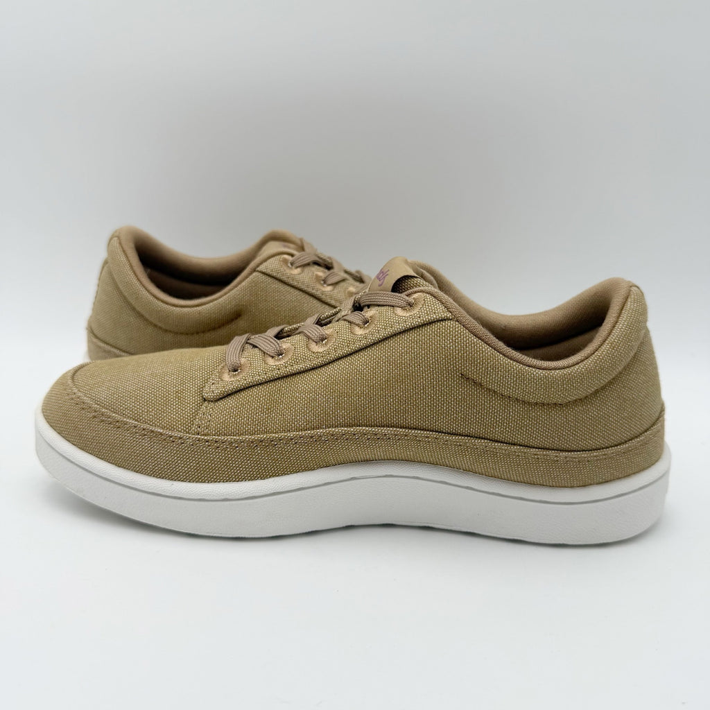 AllBirds Womens Canvas Pacer Sneakers US 7 EU 37 Beige Brown NIB