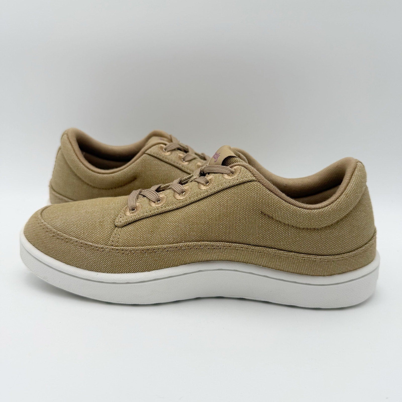AllBirds Womens Canvas Pacer Sneakers US 7 EU 37 Beige Brown NIB