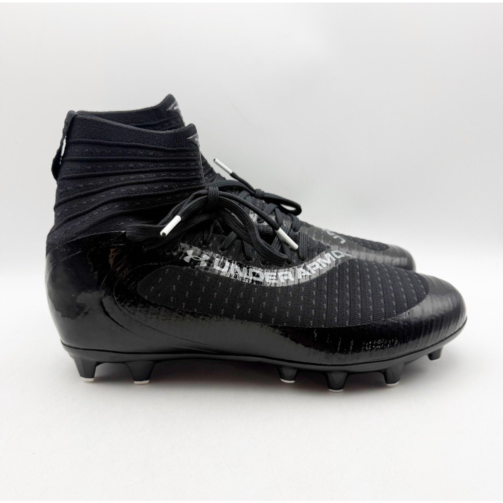 Under Armour Men's Highlight MC 2.0 High Top Football Cleats Size 9 Black NWOB